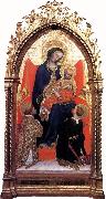Giovanni di Francesco Madonna Enthroned with St Lawrence and St Julian France oil painting artist